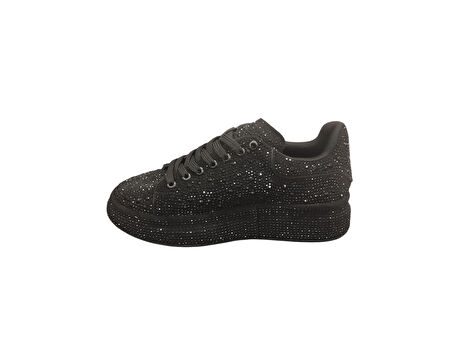 Ventes 989118Z Ortopedik Parlak Taş İşlemeli Günlük Kadı Casual Ayakkabı