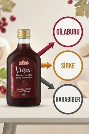 İkili Set Doğal Fermente Gilaburu 2 x 200 ml | Avantajlı Ekonomik Fermente Sirke Paketi