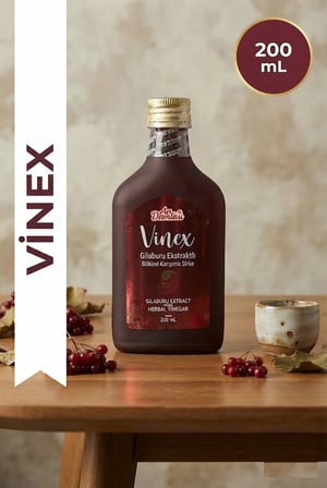 İkili Set Doğal Fermente Gilaburu 2 x 200 ml | Avantajlı Ekonomik Fermente Sirke Paketi