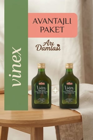İkili Set Doğal Fermente Ginko Biloba ve Üzüm Çekirdeği Ekstraktlı  2 x 200 ml | Avantajlı Ekonomik Fermente Sirke Paketi