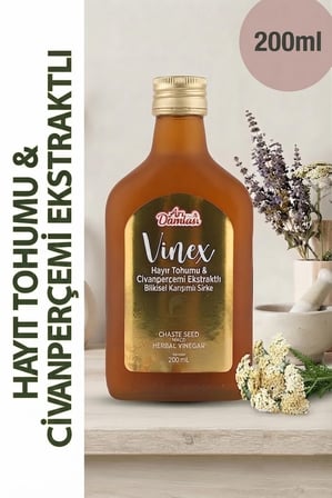 İkili Set Doğal Fermente Hayıt&Civanperçemi Ekstraktlı  2 x 200 ml | Avantajlı Ekonomik Fermente Sirke Paketi