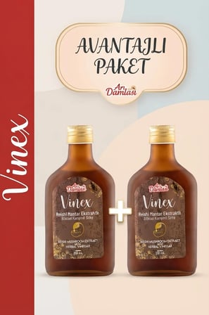 İkili Set Doğal Fermente Reishi Mantarı Ekstraktlı  2 x 200 ml | Avantajlı Ekonomik Fermente Sirke Paketi