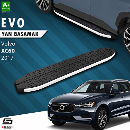 S-Dizayn Volvo Xc60 2 Evo Aluminyum Yan Basamak 193 Cm 2017 Üzeri A+ Kalite