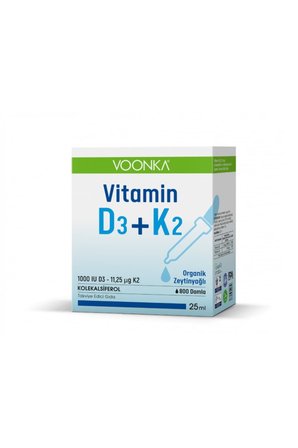 Voonka Vitamin D3+K2 Damla 25 ml
