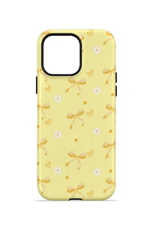 iPhone 13 Pro Max Vorian Çift Katmanlı Butter Daisy Bows Kılıf