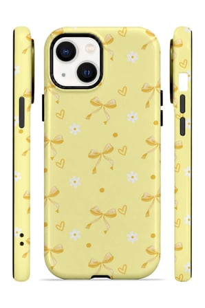 iPhone 13 Vorian Çift Katmanlı Butter Daisy Bows Kılıf