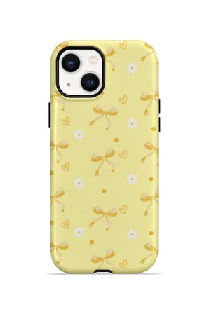 iPhone 14 Plus Vorian Çift Katmanlı Butter Daisy Bows Kılıf