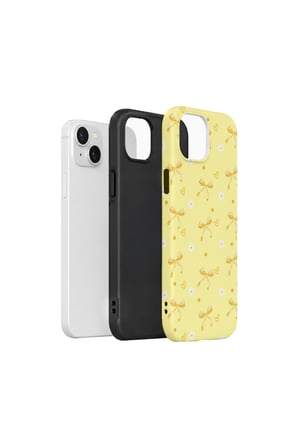 iPhone 14 Plus Vorian Çift Katmanlı Butter Daisy Bows Kılıf