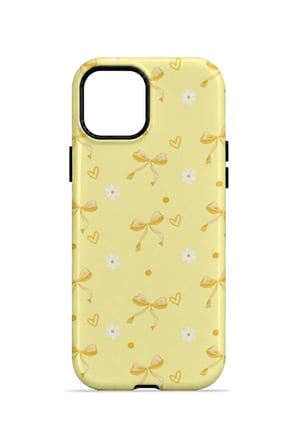 iPhone 14 Plus Vorian Çift Katmanlı Butter Daisy Bows Kılıf