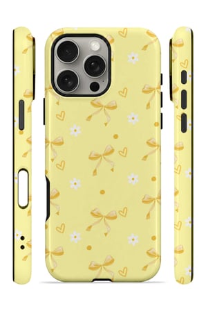 iPhone 16 Pro Max Vorian Çift Katmanlı Butter Daisy Bows Kılıf
