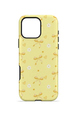 iPhone 16 Pro Max Vorian Çift Katmanlı Butter Daisy Bows Kılıf