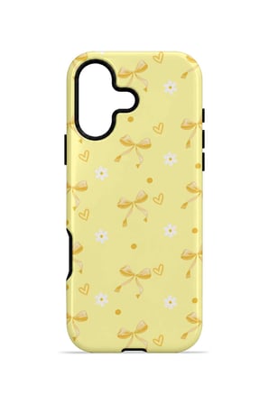 iPhone 16 Vorian Çift Katmanlı Butter Daisy Bows Kılıf