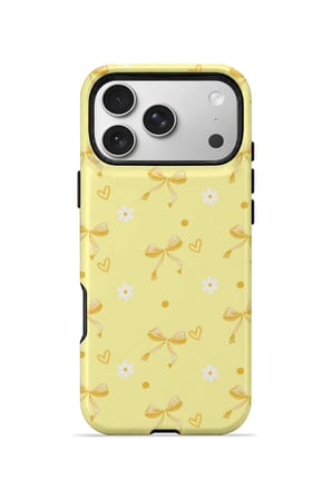 iPhone 17 Pro Vorian Çift Katmanlı Butter Daisy Bows Kılıf