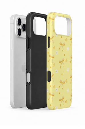 iPhone 17 Pro Vorian Çift Katmanlı Butter Daisy Bows Kılıf