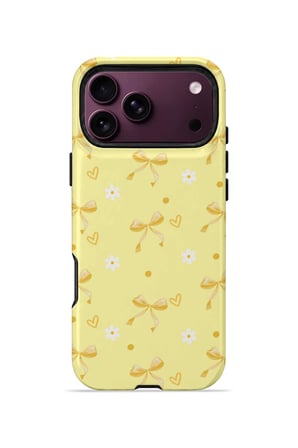 iPhone 18 Pro Max Vorian Çift Katmanlı Butter Daisy Bows Kılıf