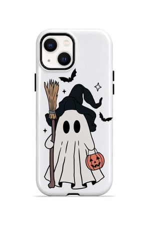 iPhone 15 Vorian MagSafe Çift Katmanlı Little Witch Ghost Kılıf