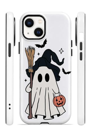 iPhone 15 Vorian MagSafe Çift Katmanlı Little Witch Ghost Kılıf