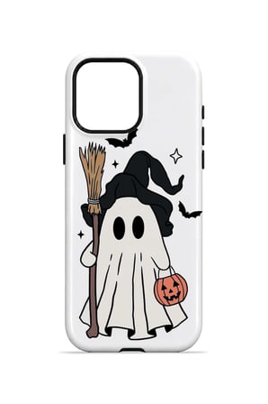 iPhone 15 Pro Vorian MagSafe Çift Katmanlı Little Witch Ghost Kılıf