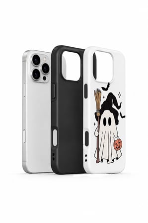 iPhone 16 Pro Vorian Çift Katmanlı Little Witch Ghost Kılıf