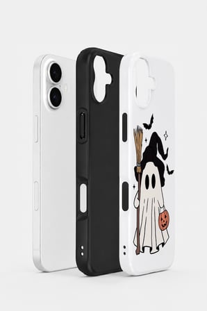 iPhone 16 Vorian Çift Katmanlı Little Witch Ghost Kılıf