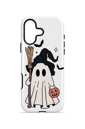 iPhone 16 Vorian Çift Katmanlı Little Witch Ghost Kılıf