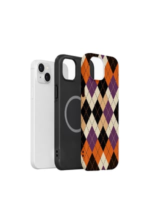 iPhone 14 Plus Vorian MagSafe Çift Katmanlı Harvest Argyle Kılıf