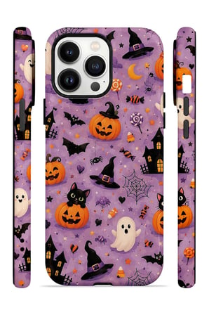 iPhone 13 Pro Max Vorian MagSafe Çift Katmanlı Lavender Spooky Toss Kılıf