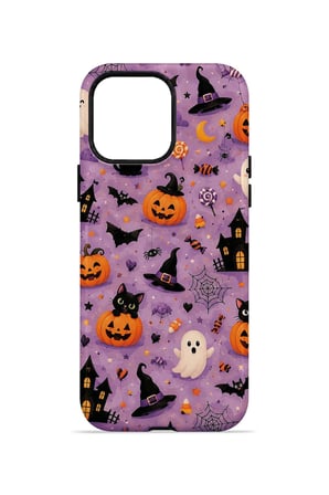 iPhone 13 Pro Max Vorian MagSafe Çift Katmanlı Lavender Spooky Toss Kılıf