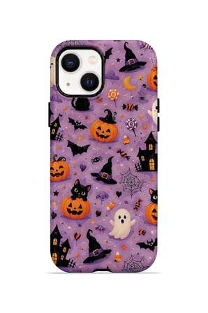 iPhone 15 Plus Vorian MagSafe Çift Katmanlı Lavender Spooky Toss Kılıf