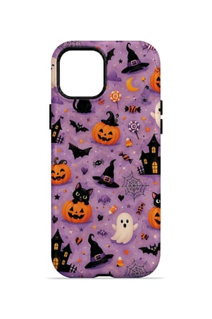 iPhone 15 Plus Vorian MagSafe Çift Katmanlı Lavender Spooky Toss Kılıf