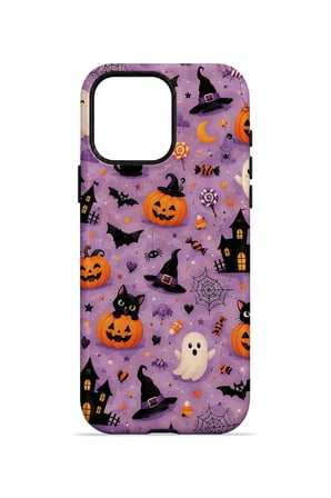 iPhone 15 Pro Max Vorian MagSafe Çift Katmanlı Lavender Spooky Toss Kılıf