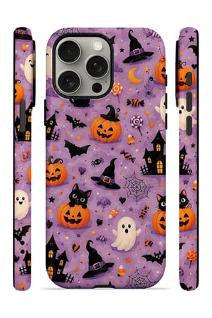 iPhone 15 Pro Vorian Çift Katmanlı Lavender Spooky Toss Kılıf