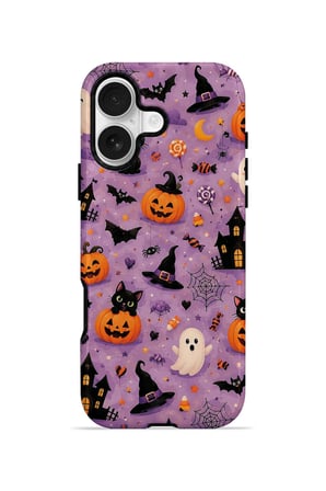 iPhone 16 Plus Vorian MagSafe Çift Katmanlı Lavender Spooky Toss Kılıf