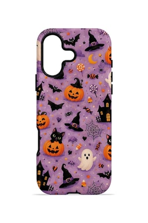 iPhone 16 Plus Vorian Çift Katmanlı Lavender Spooky Toss Kılıf