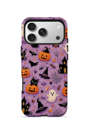 iPhone 17 Pro Max Vorian MagSafe Çift Katmanlı Lavender Spooky Toss Kılıf