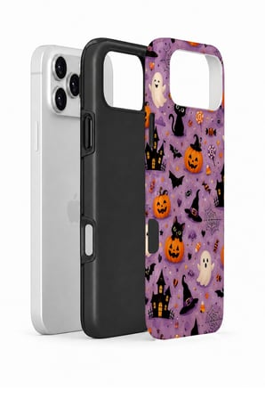 iPhone 17 Pro Max Vorian Çift Katmanlı Lavender Spooky Toss Kılıf