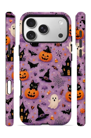 iPhone 17 Pro Max Vorian Çift Katmanlı Lavender Spooky Toss Kılıf