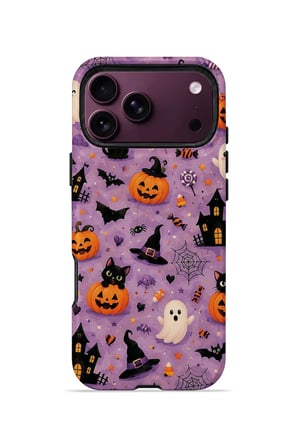 iPhone 18 Pro Max Vorian MagSafe Çift Katmanlı Lavender Spooky Toss Kılıf