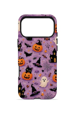iPhone 18 Pro Max Vorian MagSafe Çift Katmanlı Lavender Spooky Toss Kılıf