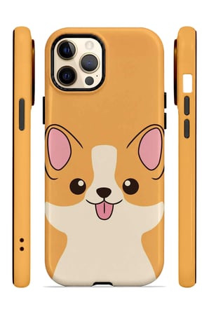iPhone 12 Pro Vorian Çift Katmanlı Corgili Kılıf