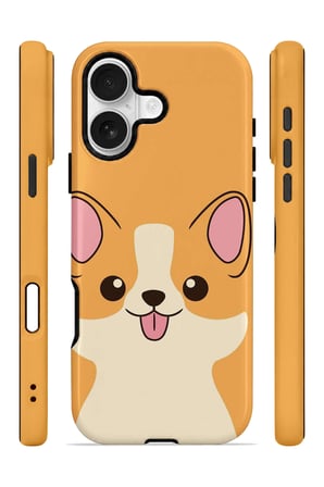 iPhone 16 Plus Vorian MagSafe Çift Katmanlı Corgili Kılıf
