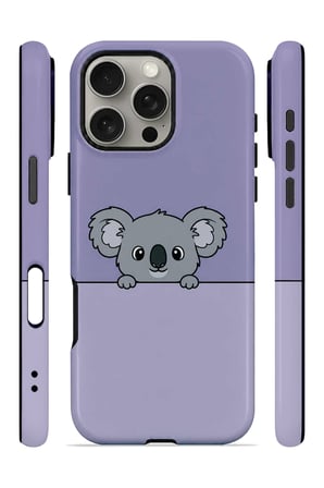 iPhone 16 Pro Vorian Çift Katmanlı Saklanan Koalalı Kılıf