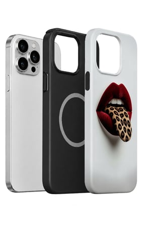 iPhone 12 Pro Max Vorian MagSafe Çift Katmanlı Leopar Dudak Kılıf
