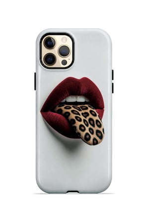iPhone 12 Pro Vorian Çift Katmanlı Leopar Dudak Kılıf