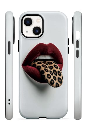 iPhone 13 Vorian Çift Katmanlı Leopar Dudak Kılıf