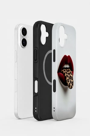 iPhone 16 Plus Vorian MagSafe Çift Katmanlı Leopar Dudak Kılıf
