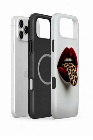 iPhone 17 Pro Vorian MagSafe Çift Katmanlı Leopar Dudak Kılıf