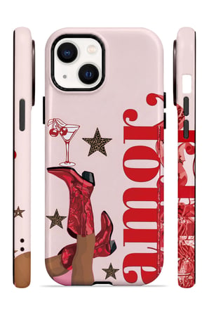 iPhone 14 Plus Vorian Çift Katmanlı Amour Leopar Kılıf