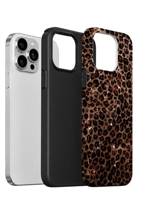 iPhone 12 Pro Max Vorian Çift Katmanlı Klasik Leopar Kılıf