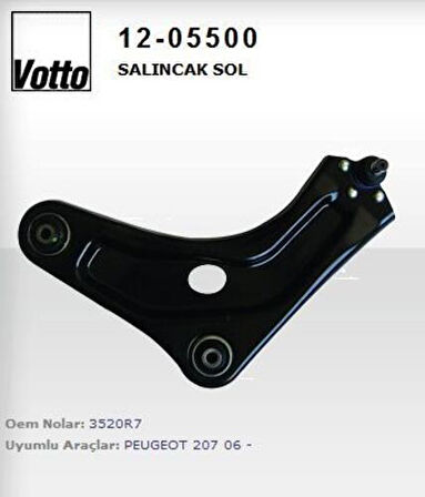 Votto 12-05500 Salıncak Sol Rotilli 207 2006-C3 Picasso 2009- 3520.R7